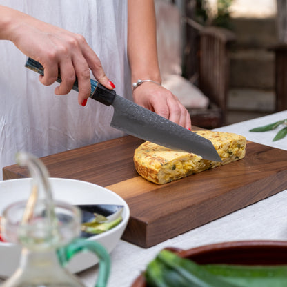 Couteau de Chef Bunka 18 cm –  Seki Kyuba KATA Marron naturel