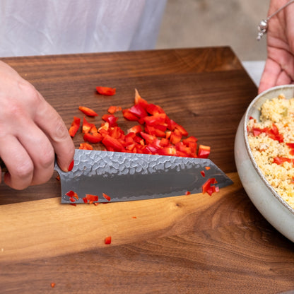 Couteau de Chef Bunka 18 cm –  Seki Kyuba KATA Marron naturel