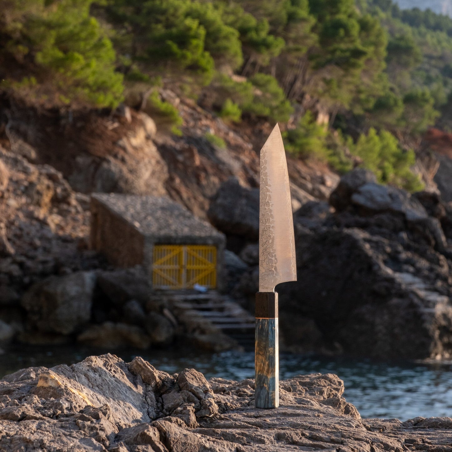 Couteau de Chef Bunka 18 cm –  Seki Kyuba KATA Marron naturel